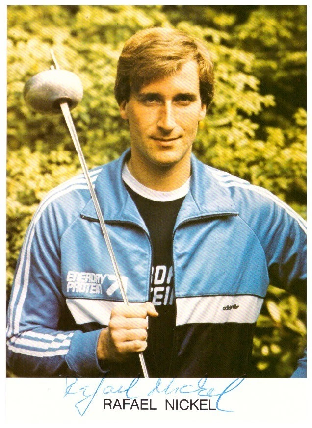 Rafael Nickel Fechten (1.OS 1984) Autogrammkarte (11.25) - Bild 1 von 1
