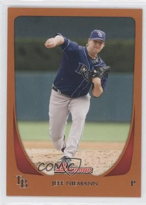 2011 Bowman Orange /250 Jeff Niemann #16 - Image 1 of 2