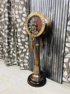 Antiguo telégrafo de latón para sala de máquinas - decoración náutica marítima, 35 pulgadas Foto 1 de 4