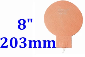 Manta térmica 8" 203mm redonda 250W JSRGO CE UL mapeo térmico uniformidad - Imagen 1 de 12