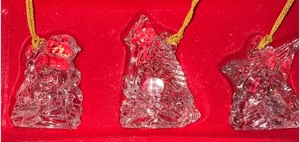 Gorham Kristall Feiertag Vögel Ornamente, 3er Set verpackt Made in Germany - Bild 1 von 2