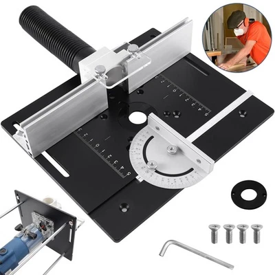 Frästisch Einlegeplatte für Oberfräse Tischfräse Einlegeplatte mit Winkellineal - Bild 1 von 4