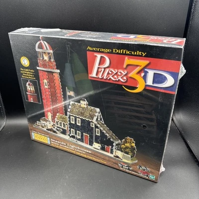 Vintage Wrebbit Puzz 3D Seaside Lighthouse Wysocki's 349 Pieces  - Image 1 of 3