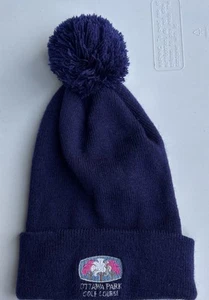 VTG OTTAWA Park GOLF CLUB Beanie Hat Winter Purple Ohio USA Embroidered - Picture 1 of 3