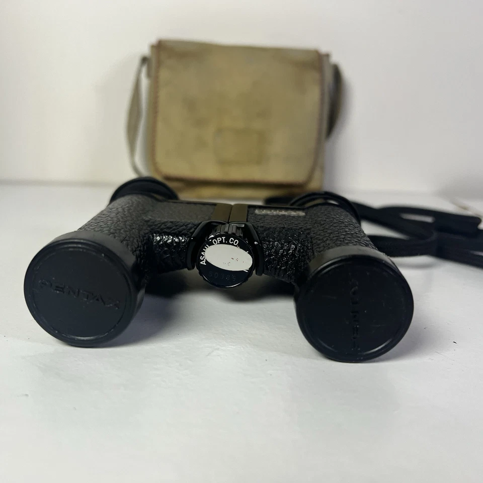 Pentax 9x20 Binoculars With Case and Neck Strap, Compact Design - Image 1 of 4