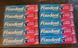 10 Packs Fixodent Complete Original Denture Adhesive Cream 2.4 oz New - Picture 1 of 1