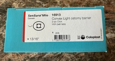 Coloplast SenSura Mio #16913 Convex Light Ostomy Barrier 13/16” - 2 Boxes  - Imagem 1 de 3