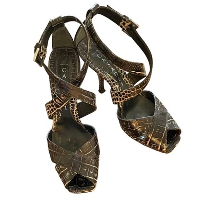 Tacones italianos de cuero para mujer CASADEI Vero Cuoro talla 6 Foto 1 de 4