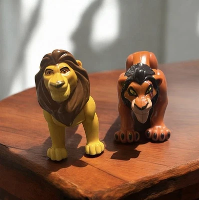 Disney Lion King Scar & Simba Burger King Figure Toys PVC - image 1 of 3