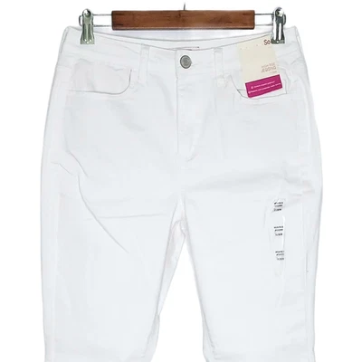 NUEVO SO Mujer Alto Tiro Jegging Talla 11/30 Elástico Blanco Sólido Delgado Foto 1 de 4