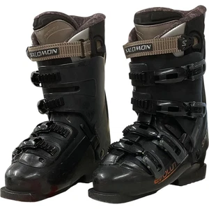 Salomon Evolution 7.0 Women's Ski Boots 292mm 25.5 Black Buckles UK 6/6.5 Boxed - Picture 1 of 20