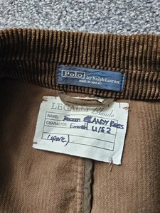 Chaqueta de Pana Polo Ralph Lauren 42R Disfraz Utilería Legalmente Rubia Emmett Grande - Imagen 1 de 19
