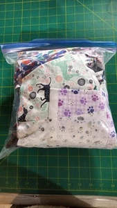 Random Scrap Fabric Bag – Quilting Patchwork Scraps – 1 Gallon Bag- Dog Theme - Picture 1 of 5