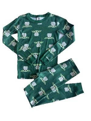 Kids 10 140cm Star Wars Hanna Andersson Pajamas Grogu The Child Baby Yoda Green - Image 1 of 4