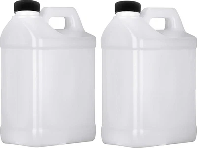 Jarra de plástico de 1 galón, contenedores de almacenamiento estilo F, HDPE, paquete de 2 Foto 1 de 4