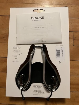 New-in-Box BROOKS Swift Saddle Black Leather Copper Rivets Handmade In England - Image 1 of 2