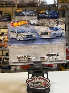 Hot Wheels Premium 2 Pack Lunchia Rally 037 & '84 Audi Sports Quattro HCY73 - Picture 1 of 8
