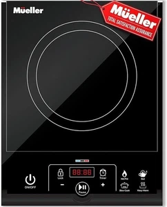 Quemador de encimera de placa caliente de inducción portátil 1800 W, con 8 niveles de temperatura - Imagen 1 de 9