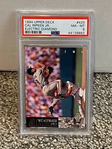 1994 Upper Deck Electric Diamond #425 CAL RIPKEN Jr PSA 8 casi nuevo-mt oropoles bajo pop - Imagen 1 de 3