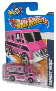 Hot Wheels HW City Works '12 Pink Combat Medic 5/10 Toy Truck #135/247 - Picture 1 of 1