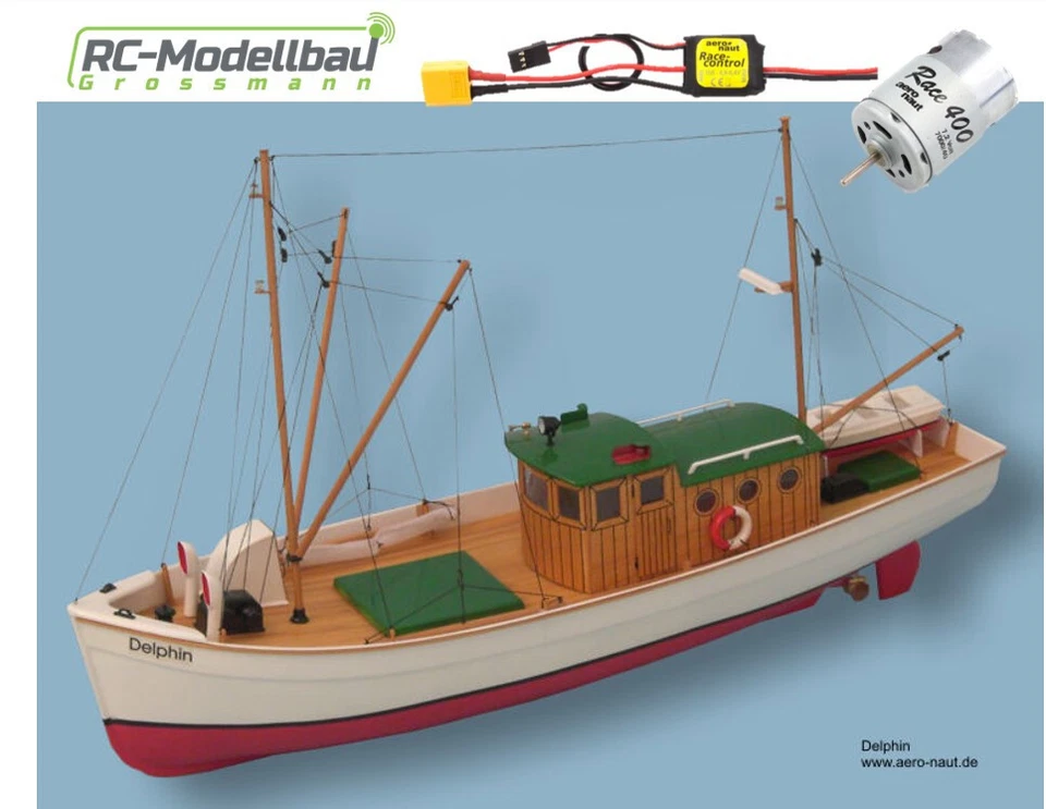 Aeronaut 305600 Delphin Fischkutter Bausatz + Antriebs- Set Komplettset - Bild 1 von 2