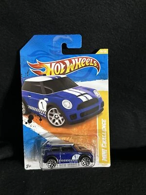 2011 Hot Wheels #30 New Models 30/50 MINI CHALLENGE Blue w/Chrome 5Y Spoke Varia - Image 1 of 3