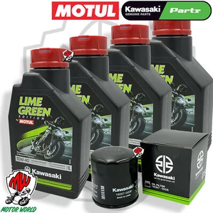 TAGLIANDO 4 LT OLIO MOTUL LIME GREEN 10W40 FILTRO KAWASAKI ZX6-R 600 Ninja 2008 - Foto 1 di 1