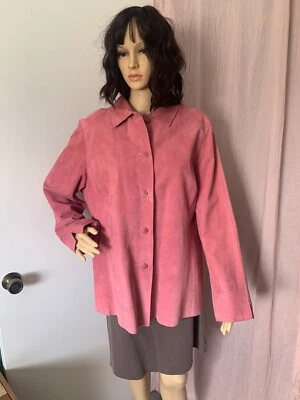 Chaqueta 100% gamuza rosa talla 1X Foto 1 de 4