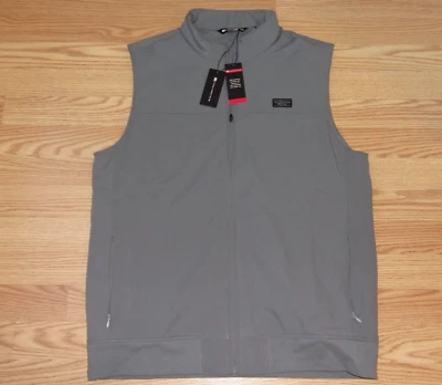 Nwt Travis Mathew Mens Large Wanderlust Vest Gray Golf Athletic Full Zip - Image 1 of 3
