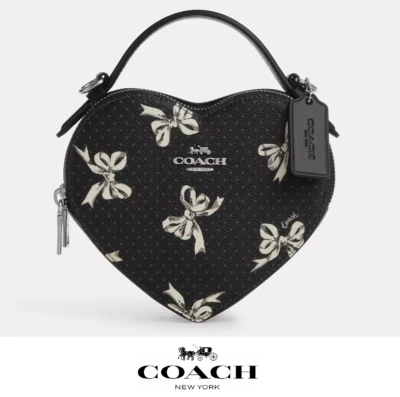 NWT Coach Heart Crossbody Bag With Bow Print 🎁❤️ - Image 1 of 4