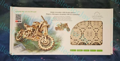 Mechanical UGEARS wooden 3D puzzle Model SCRAMBLER UGR-10 Construction Set *New* - Image 1 of 2