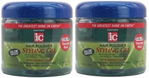 2- pack IC Fantasia Hair Polisher Styling Gel for Color Treated Hair Aloe 16 oz - Picture 1 of 2
