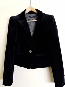 Striking Cue ladies jacket, pin striped velvet, size 12 - Picture 1 of 2