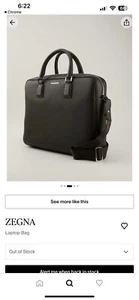 Ermenegildo Zegna Leder Aktentasche. 2000 $ - Bild 1 von 15