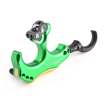 3 4 Finger Release Aids Back Tension Compound Bow Thumb Trigger Archery Caliper - Image 1 of 4