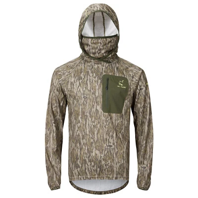 Ol' Tom Early Bird Gator Hoodie UPF50 Built in Facemask and Thumbholes - Image 1 of 4