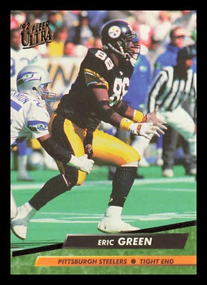Eric Green #332 1992 Ultra Pittsburgh Steelers Football - Image 1 of 2