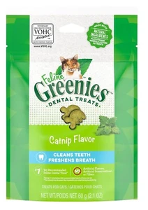GREENIES Feline Dental Cat Treats Catnip Flavour 60g , Free & Fast Shipping - Picture 1 of 10