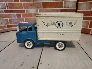 1960 Rare Vintage Structo AA Sky Chef Airlines Box Scissor Truck Original - Picture 1 of 11