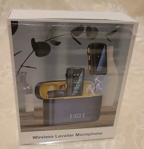 2 Wireless Lavalier Microphones w Noise Cancellation, 196ft Transmission - Picture 1 of 3