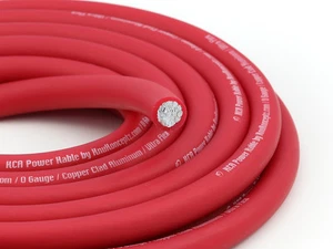 KnuKonceptz RED Ultra Flex KCA True AWG 1/0 Gauge Power Battery Cable per Meter - Picture 1 of 4