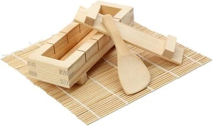 Sushi Making Kit - Handcrafted set with Mat, Paddle and Pressboard - Picture 1 of 1