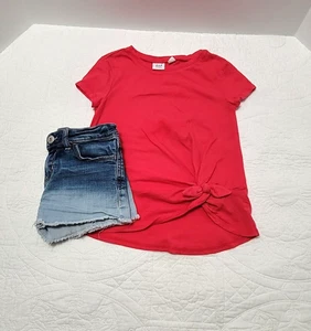 Gap Girls Top and OshKosh Denim Shorts  size 4 - Picture 1 of 16