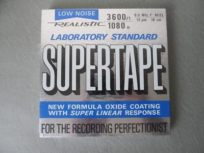 Realistic Supertape Reel to Reel Tape 3600 ft 7" Reel  Radio Shack ***NOS/Sealed - Image 1 of 4
