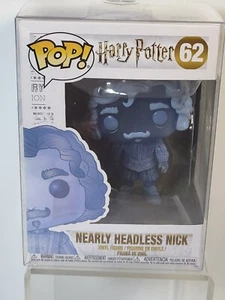 Funko POP Harry Potter Nearly Headless Nick #62 Vinyl Figure Protector Vaulted - Picture 1 of 10