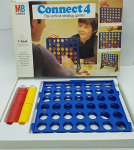 Vintage MB Connect 4 Vertical Strategy Game Complete in Original Box COMPLETE - Picture 1 of 11