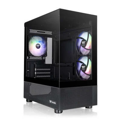 Thermaltake CA-1Z4-00M1WN-00 View 170 TG ARGB SPCC Micro Tower Chassis Black - Image 1 of 4