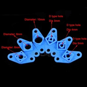 5pcs 1402 Blue Frame Motor Connector Robotic Car Toy Rod Shaft Wheel Gear DIY - Picture 1 of 6