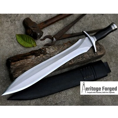 ESPADA XIPHOS / Espada forjada a mano hoja larga de 18 pulgadas/Caza/Supervivencia/Hecha a mano Foto 1 de 4