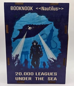 BOOKNOOK Nautilus Buchstütze 20.000 Meilen unter dem Meer Bücherregal Deko Geschenk - Bild 1 von 12